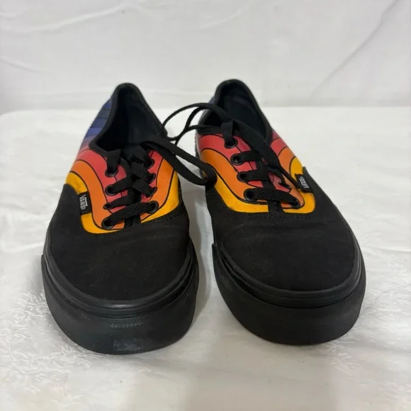 Vans Unisex Black Sneakers with Vibrant Accents - Picture 4 of 7